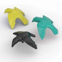 MOC 10PCS 13665 Headgear Animals Brick Plume Bird Crow  Classical Adaptive Building Block Toys Adults Boys Special Day Gifts