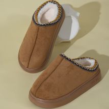 2024neue Damen Hausschuhe warme Plattform Plüsch niedrige Schneeschuhe Damen Outdoor Anti-Rutsch-Stiefel Damenschuhe Damen Baumwoll pantoffeln