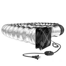Exhaust Fan Duct Air Ventilation Blower Window Extractor Toilet Kitchen Industrial Fan Adjustable Speed with Duct Hose E7CB