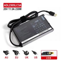 Adattatore CA 230 W 20 V 11,5 A compatibile con Lenovo 5IMH05H 81Y6 THINKPAD T540P W540 P71 Y7000P Y900 P72 P73 Y910 Powe