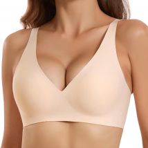 Sujetador Sexy sin costuras sin aros, sujetadores ajustables sin aros, ropa interior para mujer, Bralette con relleno de realce, lencería íntima