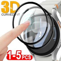 1–5 Stück gebogene Displayschutzfolie für Samsung Galaxy Watch 4 5 Pro, vollständige Abdeckung, Schutzfolie, Watch Active 2 40 mm, 44 mm (kein Glas)