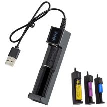 1 Slot USB Ladegerät Adapter 3,7 V-4,2 V Smart Chargering Für Wiederaufladbare Batterien 16340 14500 18650 26650 Lithium-Batterie Ladegerät