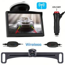 Wireless Car Backup Kamera Kit 5 "Monitor und langlebige Kennzeichen Rückfahr kamera für Wohnmobil, LKW, Geländewagen