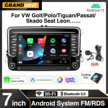 GRANDnavi Radio samochodowe 2Din Android 13 GPS do VW / Volkswagen Skoda Octavia golf 5 6 touran passat B6 polo Jetta 2Din Radio Player