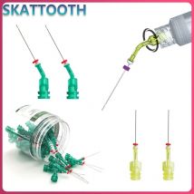 Dental Endo Bewässerung Nadelspitze gebogen/gerade 27G/30G Single/Double Side Hole Bewässerung Nadel für Wurzelkanal Reinigung