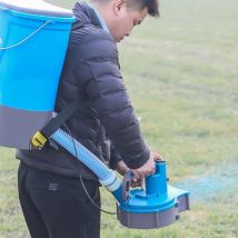 Elektrischer Düngerstreuer mit Lithiumbatterie, Rucksack, Straßensalzstreuer, Gartensämaschine für den Bauernhof zu Hause