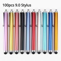 100 Stück kapazitiver Metall-Bildschirm-Stylus, universelles Zeichentablett, empfindlicher Bildschirm-Touch-Stift für Android IOS Pad Smartphone