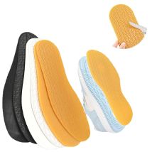 1 paio di suole intere in gomma per scarpe solette solette per uomo donna antiscivolo resistenti all'usura muto silenzioso modello di pneumatico suola pastiglie