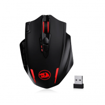 Redragon M913 Gaming 16000 DPI con cable 2,4 Ghz inalámbrico RGB ratón óptico para jugadores 16 botones programables, ratón negro/blanco
