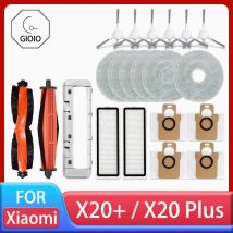 Per Xiaomi Robot Aspirapolvere X20 + / X20 Plus Parti Accessori Spazzola principale Spazzola laterale Filtro Hepa Mop Panno Sacchetto per la polvere di ricambio