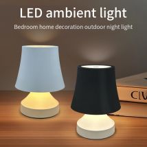 LED-Tischlampe in Pilzform, wiederaufladbar, Touch-Umgebungslicht, dreifarbig, dimmbar, Nachtlicht für Schlafzimmer, Restaurant, Bar, Dekoration