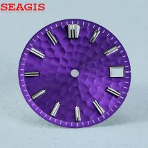 Guilloche Purple Hammerhead pattern Multicolor Dial 28.5mm Dial NH35 Movement No Logo