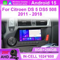 7'' Android 15 auto radio For Citroen DS 5 DS5 508 2011 2014 2015 - 2018 Multimedia Car Radio Player Screen Head Unit Carplay 4G