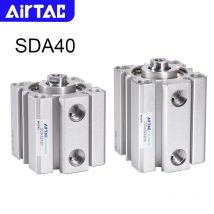 AIRTAC Original pneumatischer SDA40-Kompaktzylinder, Hub 5, 10, 15, 20, 25, 30, 35, 40, 45, 50, 60, 70 75 80 90 100 mm, doppeltwirkend