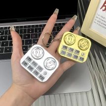 Kreative DJ Disc Schlüsselanhänger Mini Musik Player mit Licht Musikinstrument Sound Button Spiele Kinder Tasche Anhänger Geschenke