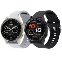 20 mm Silikonband für Garmin Vivoactive 3 5/Approach S50/Forerunner 245 645 Armband Handschlaufe für Garmin Venu SQ 2/2 Plus