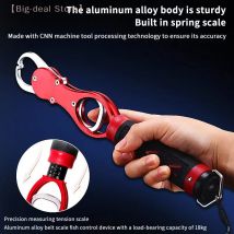 Angeln Lip Greifer Fisch Zange Hand Grip Tragbare Aluminium Legierung Angeln Grip Haken Greifer Mit Waage Angeln Zubehör