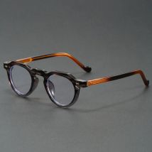 Retro runder optischer Brillenrahmen aus Acetat für Herren. Damenbrille. Retro-Brille