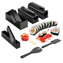 10 teile/satz japanische Sushi-Hersteller 4 Formen Sushi machen Kit Roll Reis Schimmel DIY Küche Sushi Werkzeuge Sushi Zubehör