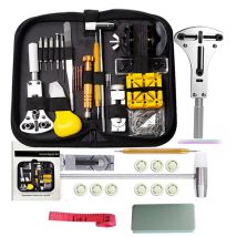 160PCS Uhr Reparatur Tools Kit Uhr Uhrmacher Link Pin Auflösen Gehäuse Öffnen Entferner Batterie Ersatz Lineal Messen Set