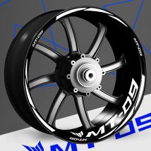 Per MT-09 MT09 MT 09 Adesivo riflettente per ruota moto Racing Rim Stripe Tape Decal Accessori impermeabili