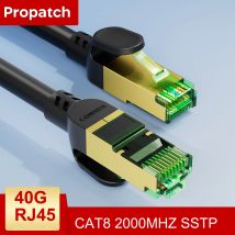 Propatch 0.2-30m CAT8 40Gbps Ethernet Cable Rj45 2000Mhz Games Networking PVC Internet Lan Cord for Laptops PS 5/4 Router RJ45