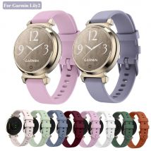 Oryginalny silikonowy pasek do zegarka Garmin Lily 2 Lilac/wavy White/Roland Purple Origin Silicone Sport Band do zegarka Garmin Lily 2