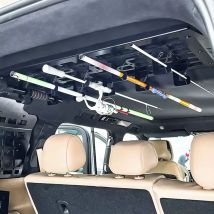 CGZ Kofferraum Molle Panel Rack Angelrute Hand Angelrute Lagerung Rack Auto Stamm Angelrute Feste Halterung