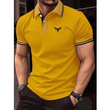 Herren-Golfshirt, Golf-Polo, Arbeit, Business, Polokragen, klassisch, kurzärmelig, Basic, modern, einfarbig, Knopfleiste, Sommer, normale Passform