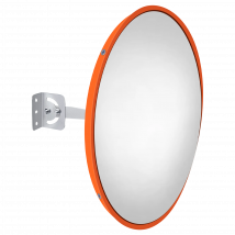 Specchio stradale convesso grandangolare da 60 cm, specchio di sicurezza Specchio stradale curvo con staffa, per parcheggio stradale supermercato per punti ciechi