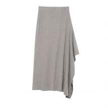 Neue Frauen Mode Seite Falten Unregelmäßigen Midi Rock Faldas Mujer Weibliche Chic Elastische Taille Asymmetrische Casual Vestidos QUN9468