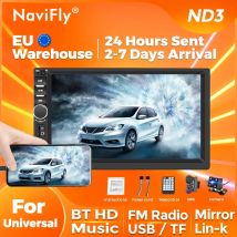 Navifly 7 Zoll HD-Touchscreen 2din MP5-Player Autoradio HD-Video Smart USB BT TF-Karte für universelle Autoradio Multimedia-Player