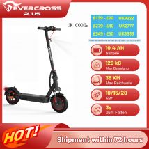 EVERCROSS PLUS EV10K Pro Electric Scooter for Adults, 10" Foldable Scooter, App Control, 500W Motor, 410WH Battery, Max Speed 25