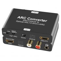 192 kHz ARC Audio Extractor HDMI ARC Return Extractor DAC Konverter ARC SPDIF optisch auf optisch 3,5 mm L/R Stero Audio Extractor