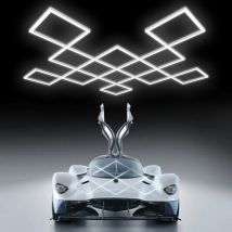Honeycomb LED Diamant Licht Auto Garage Decke Detail Beleuchtung für Barber Gym 4S Showroom Werkstatt Dropship Dekor Sechseck Lampe