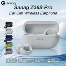 Sanag Z36S Pro Ear Clip Wireless Bluetooth Cuffie a conduzione aerea 48 ore di riproduzione IPX5 Auricolari Bluetooth 5.3 impermeabili