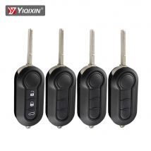 YIQIXIN Chiave telecomando modificata a 3 pulsanti per Fiat 500 Panda Punto Bravo Stilo Ducato Citroen Jumper Peugeot Boxer SIP22 Flip Key