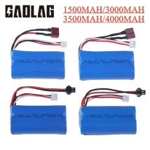 7,4 V 1500/3000/3500/4000 mAh JST/T/SM Stecker 18650 2S li-ion Batterie für Wltoys 12423 10428 12429 12401 12402A RC Auto Ersatzteile