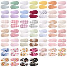 2Pcs/lot Mini Embroidery Print Waterdrop Shape Hair Clips for Girls BB Hairpin Barrettes Headwear Newborn Girls Hair Accessories
