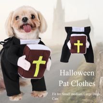Lustige Halloween-Katzenkleidung, Kreuz, Bibel Jesus, Cosplay, Katzenkostüm, Kreuzdruck, niedliches Make-up, Haustiere, Bekleidung, Festival, Sphynx-Katzen-Geschenk