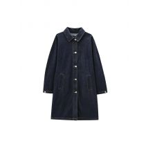 2024 europäische und amerikanische Herbst und Winter neue Damen pendeln lässige Button-Down-Denim-Wind jacke