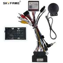 SKYFAME Für Fiat 500 Cabrio 500L Doblo Fiorino RP5-FT-002 Auto Kabelbaum Adapter Canbus Box Decoder Radio Power Kabel