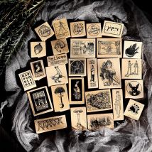 Retro Europäisches Private Goose Girl Holzstempel Set DIY Scrapbooking Fotoalbum Kartenherstellung Holzsiegel