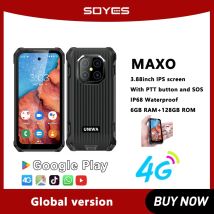 SOYES MAXO Robustes Smartphone IP68 3,88 Zoll kleiner IPS-Bildschirm Mini wasserdicht Android12 6 GB RAM + 128 GB ROM 3000 mAh Akku