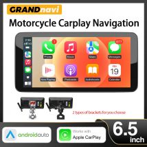 6.5" Motorcycle Display Screen Carplay Moto Navigation Portable Digital Dashboard Motobike Android Auto Waterproof BT Monitor