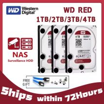WD Red NAS 4TB 3TB 3,5 "disco duro interno HDD SATA 6GB/S 2TB 1TB SATA 64MB caché HDD para escritorio WD10EFRX WD20EFRX WD30EFRX