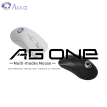 Akko AG ONE NearLink Mouse da gioco Wireless ergonomico 4K 8K tasso di Polling PAW3395 Mouse tastiera a tre modalità 70g per PC da ufficio Gamer