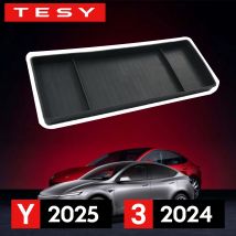 Für Tesla Neues Modell Y Juniper 2025, Startmodell 3, Highland 2024, hintere Bildschirm-Aufbewahrungsbox, Armaturenbretthalterung, Taschentuchfach, ECT-Panel