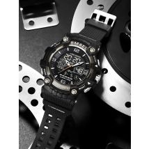 Smael uhr männer sport wecker für männer 50m wasserdichte armbanduhren 8089 original marke herren armbanduhr quarz sport uhren